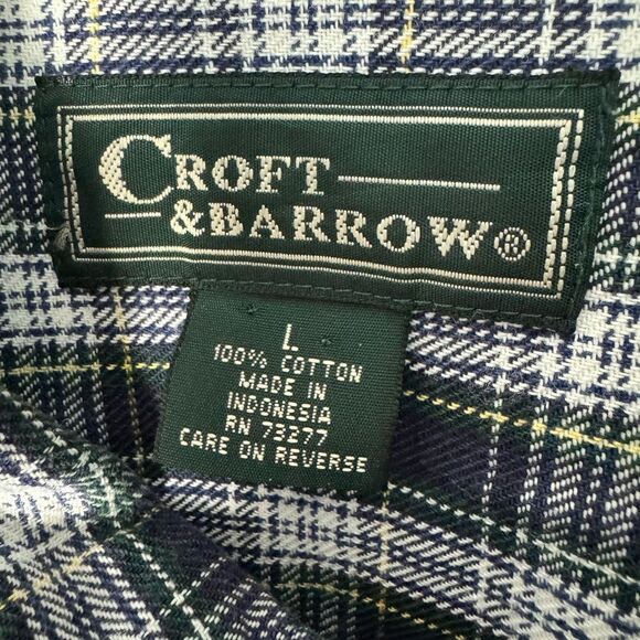 Croft & Barrow SZ L plaid button down shirt - Picture 3 of 3